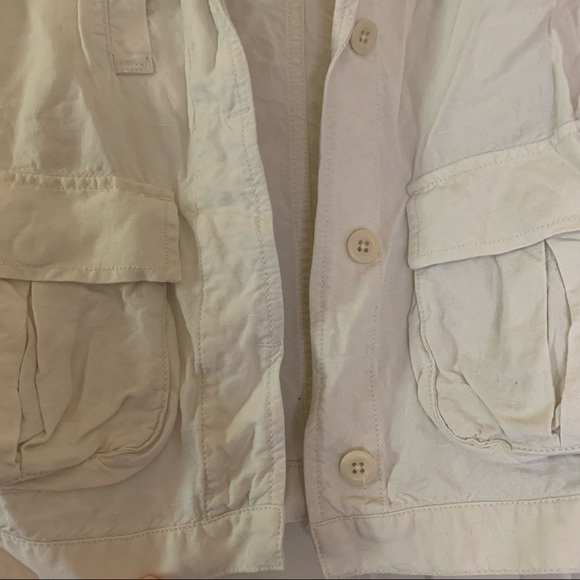 Madewell League Cargo Linen Jacket in Ivory - Picture 7 of 10